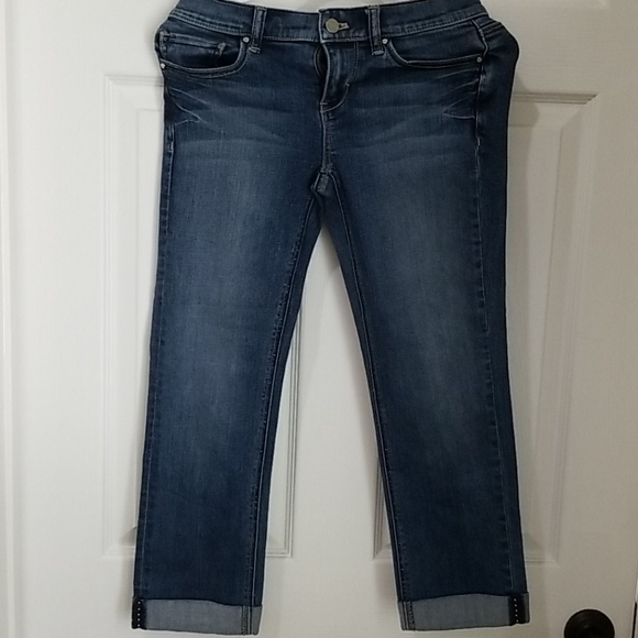 White House Black.Market Denim Slim Crops - Picture 1 of 3